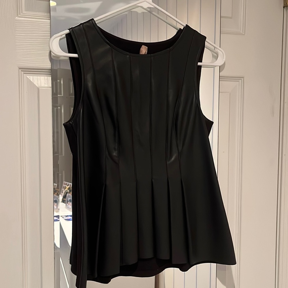 Bailey 44 faux leather top